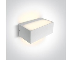 12W LED paviršinis fasado šviestuvas, baltas, E27, 67518/W