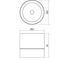 12W LED paviršinis lauko šviestuvas SHAFT, tamsiai pilkas, 3000K, IP65, 90627