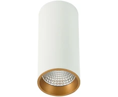 Lubinis šviestuvas 12W LED paviršinis šviestuvas MOLDES BIG, baltos/aukso sp., 3000K