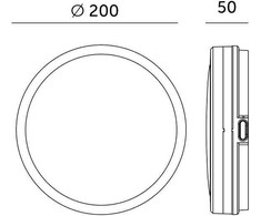 12W LED paviršinis šviestuvas NAIROS PREMIUM G2, juodas, 3000K/4000K/6500K, su judesio davikliu