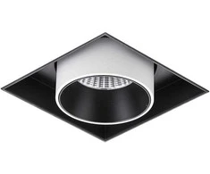 Lubinis šviestuvas 12W LED priglaistomo montavimo šviestuvas NOVUM SINGLE, baltos/juodos sp., 4000K