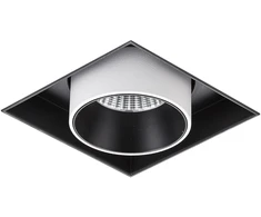12W LED priglaistomo montavimo šviestuvas NOVUM SINGLE, baltos/juodos sp., 4000K