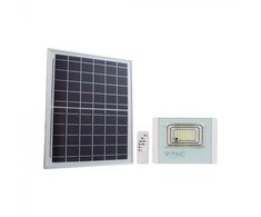 V-tac 12W LED prožektorius su saulės baterija, baltas, 4000K