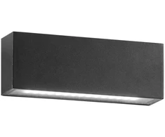 Sieninis šviestuvas 12W LED sieninis fasado šviestuvas AGERA, juodas, CCT, IP54