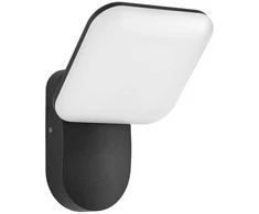 12W LED sieninis fasado šviestuvas NAMMI, juodas, 3000K