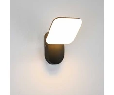 12W LED sieninis fasado šviestuvas NAMMI, juodas, 3000K