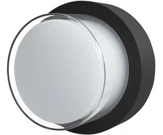 12W LED sieninis fasado šviestuvas ROSTA, juodas, 4000K