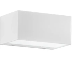 Sieninis šviestuvas 12W LED sieninis fasado šviestuvas TWIN, baltas, CCT, IP54
