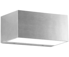 Sieninis šviestuvas 12W LED sieninis fasado šviestuvas TWIN, nikelio sp., CCT, IP54
