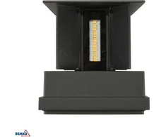 Bemko 12W LED sieninis fasado šviestuvas VALIT, grafito sp., 4000K, IP65