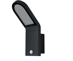 12W LED sieninis lauko šviestuvas ENDURA STYLE, tamsiai pilkas, 3000K, su judesio davikliu, IP44