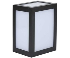 V-tac 12W LED sieninis šviestuvas, juodas, 3000K