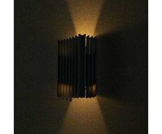 V-tac 12W LED sieninis šviestuvas, juodas, 3000K, IP65, šviečia į viršų ir į apačią