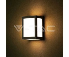 V-tac 12W LED sieninis šviestuvas, juodas, 3000K
