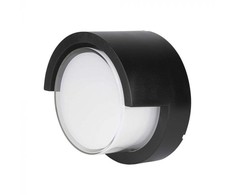 V-tac 12W LED sieninis šviestuvas, juodas, 3000K, IP65
