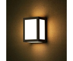 V-tac 12W LED sieninis šviestuvas, juodas, 4000K, IP65
