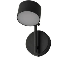 12W LED sieninis šviestuvas KYOTO, juodas, 3000K, dimeriuojamas