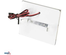 Bemko 1,2W LED sieninis šviestuvas laiptų apšvietimui STEPPER, plieno sp., 3000K