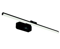 Sieninis šviestuvas 12W LED sieninis veidrodžio šviestuvas NORRIS, juodas, 3000K, su judesio davikliu, 4279200
