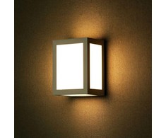 V-tac 12W LED sieninis šviestuvas, pilkas, 4000K, IP65