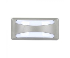 V-tac 12W LED sieninis šviestuvas, pilku korpusu, 6400K, IP65