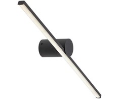 12W LED sieninis šviestuvas ROW, juodas, 4000K, IP44
