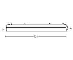 12W LED šviestuvas į magnetinę sistemą ZAMBELIS, juodas, 3000K, 2086