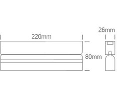 12W LED šviestuvas į magnetines sistemas FLAT, juodas, 3000/4000/5000K, 48V, 24°, 43106FB/B/V