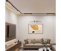 V-tac 12W LED šviestuvas į magnetinius bėgelius ULTRA THIN, juodas, 4000K