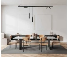 12W LED šviestuvas MERSA į magnetinę sistemą MAGNETIC, juodas, 3000K