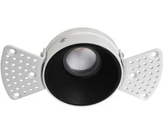Bikuvalt 12W LED užglaistomas šviestuvas ALEA, juodas, 3000K, 3914-111B-3-S-38