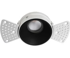 Bikuvalt 12W LED užglaistomas šviestuvas ALEA, juodas, 3000K, 3914-111B-3-S-38