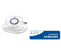 Samsung 12W/m LED juosta, 120 LED/m, IP20, 4000K, 5 metrų ritė