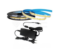 12W/m LED juosta, 512LED/m, IP20, 4000K, 5m, su 78W maitinimo šaltiniu, 24V, 3.5A, IP44