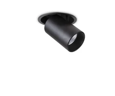 Ideal Lux 12W recessed lamp NOVA, 3000K, juodas