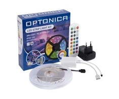 12W RGB LED juostos komplektas- adapteris+IR valdiklis+nuotolinio valdymo pultas, 30LEDs