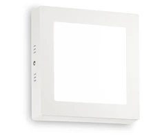 Lubinis šviestuvas Ideal Lux 12W LED paviršinis šviestuvas UNIVERSAL, baltas, 4000K, 321769