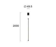 Bikuvalt 13,6W LED pakabinamas šviestuvas SPEED, juodas, 3000K, 4272700