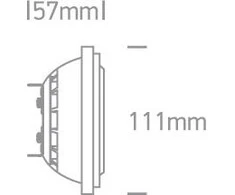 Bikuva.lt 13W LED lemputė, R111, 3000K, 7513A/W