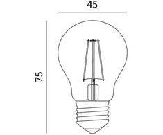 Bikuva.lt 1,3W LED lemputė FMB, E27, 2700K