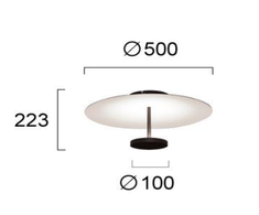 13W LED lubinis šviestuvas ROSS, juodu korpusu, 3000K, 4332000