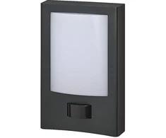 13W LED sieninis lauko šviestuvas ENDURA STYLE, tamsiai pilkas, 3000K, su judesio davikliu, IP44