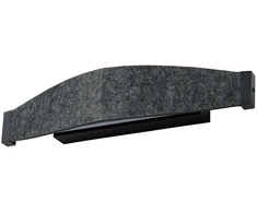 13W LED sieninis šviestuvas FLAT FELT, tamsiai pilkas, 3000K