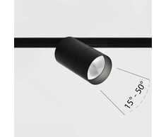 13W LED šviestuvas ZOOM į magnetinę sistemą IN_LINE, juodas, 3000K, 15-50°, DALI, 4x