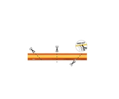 13W/m LED COB juosta NEXTEC, 528LED/m, 24V, 3000K, IP20, FC, 25m ritė