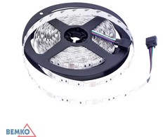 14,4W/m LED juosta PREMIUM, 12V, RGB, IP65, 5m ritė