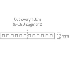 14,4W/m LED juosta, RGB, 5m ritė, 7830W/RGB