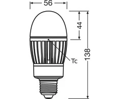 Ledvance 14,5W LED lemputė HQL, E27, baltos matinės sp., 4000K
