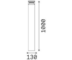 14W LED pastatomas lauko šviestuvas BOEING, kavos sp., 3000K, IP65, 346724
