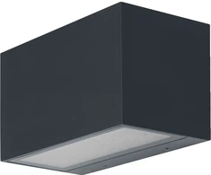 Sieninis šviestuvas 14W LED sieninis lauko šviestuvas SMART+ BRICK, tamsiai pilkas, 3000K, dimeriuojamas, IP44